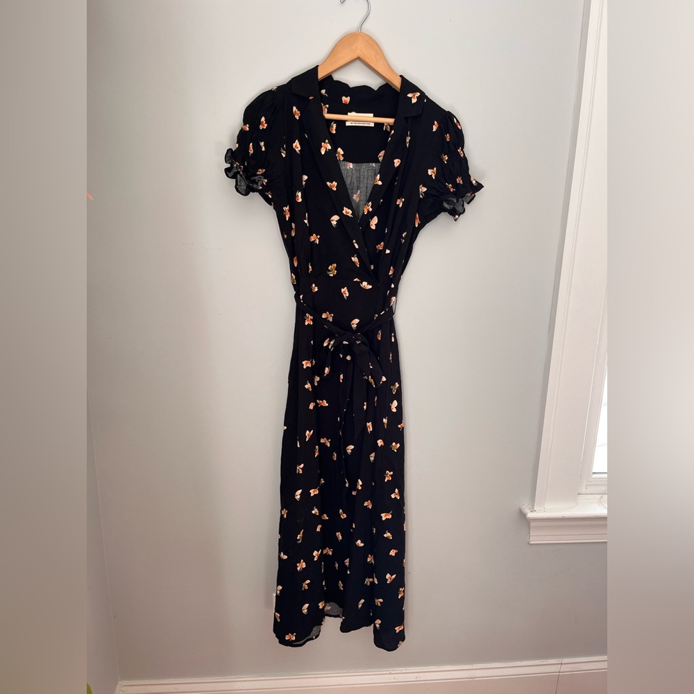 Urban Outfitters Black Floral Maxi Dress
